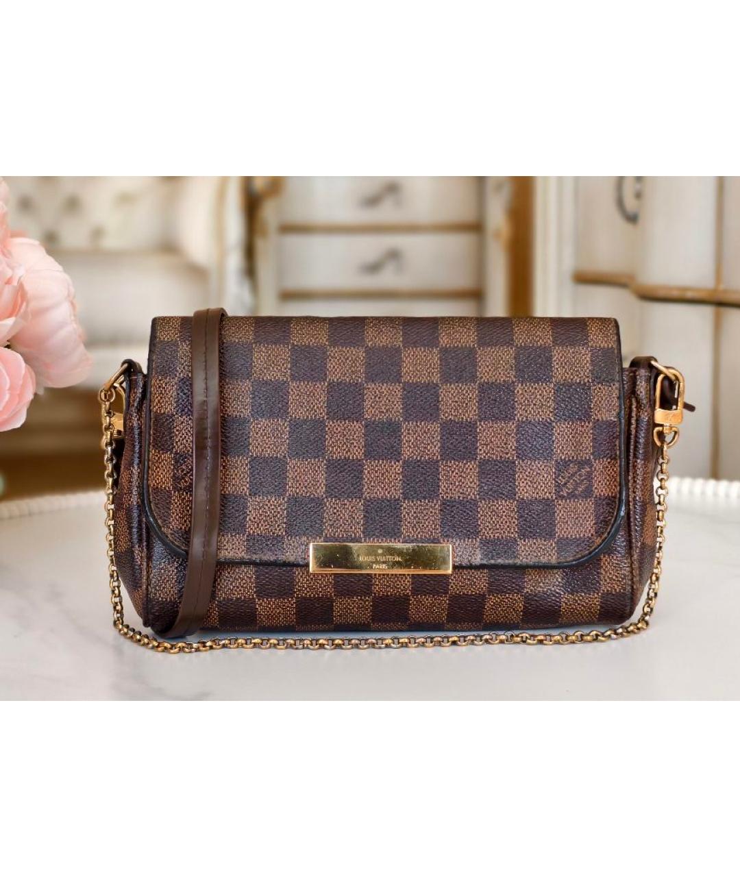 LOUIS VUITTON Коричневая сумка с короткими ручками, фото 8