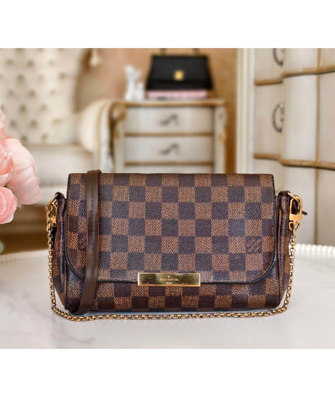 LOUIS VUITTON Коричневая сумка с короткими ручками, фото 2