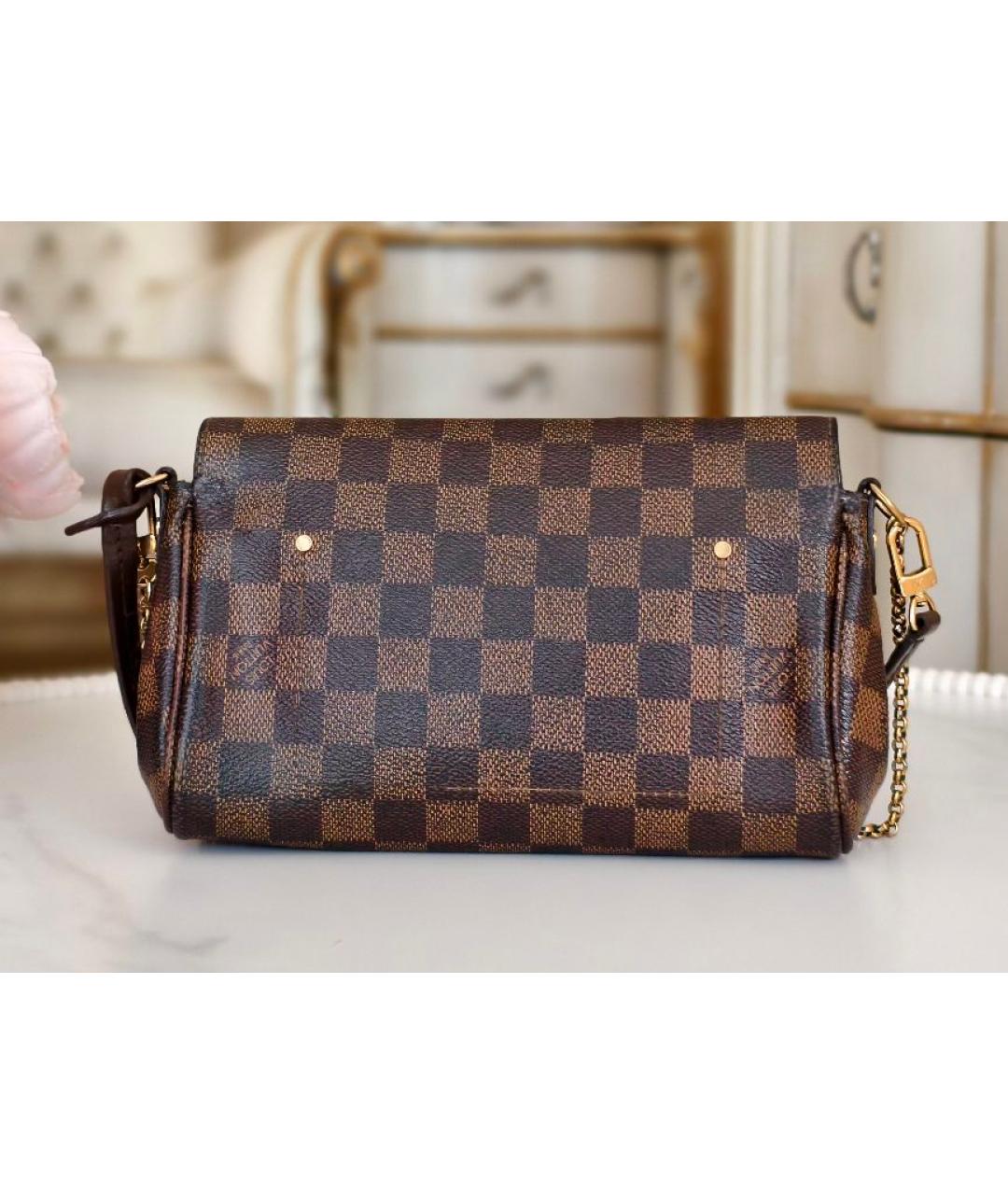 LOUIS VUITTON Коричневая сумка с короткими ручками, фото 3