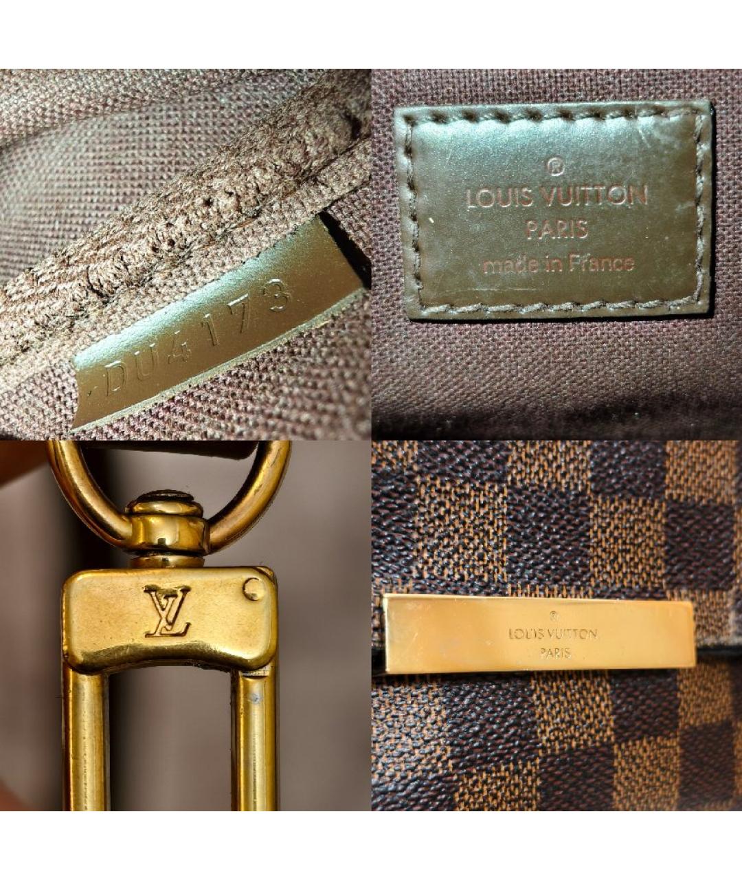 LOUIS VUITTON Коричневая сумка с короткими ручками, фото 5