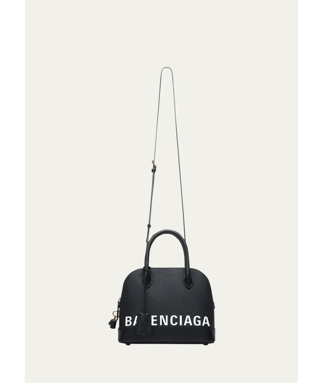 BALENCIAGA Черная кожаная сумка с короткими ручками, фото 3