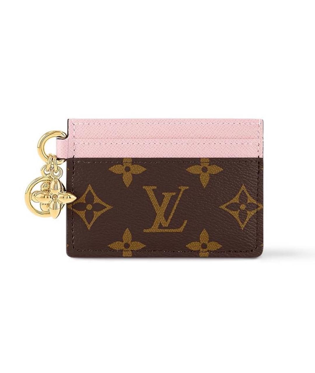 LOUIS VUITTON Коричневый кожаный кардхолдер, фото 7