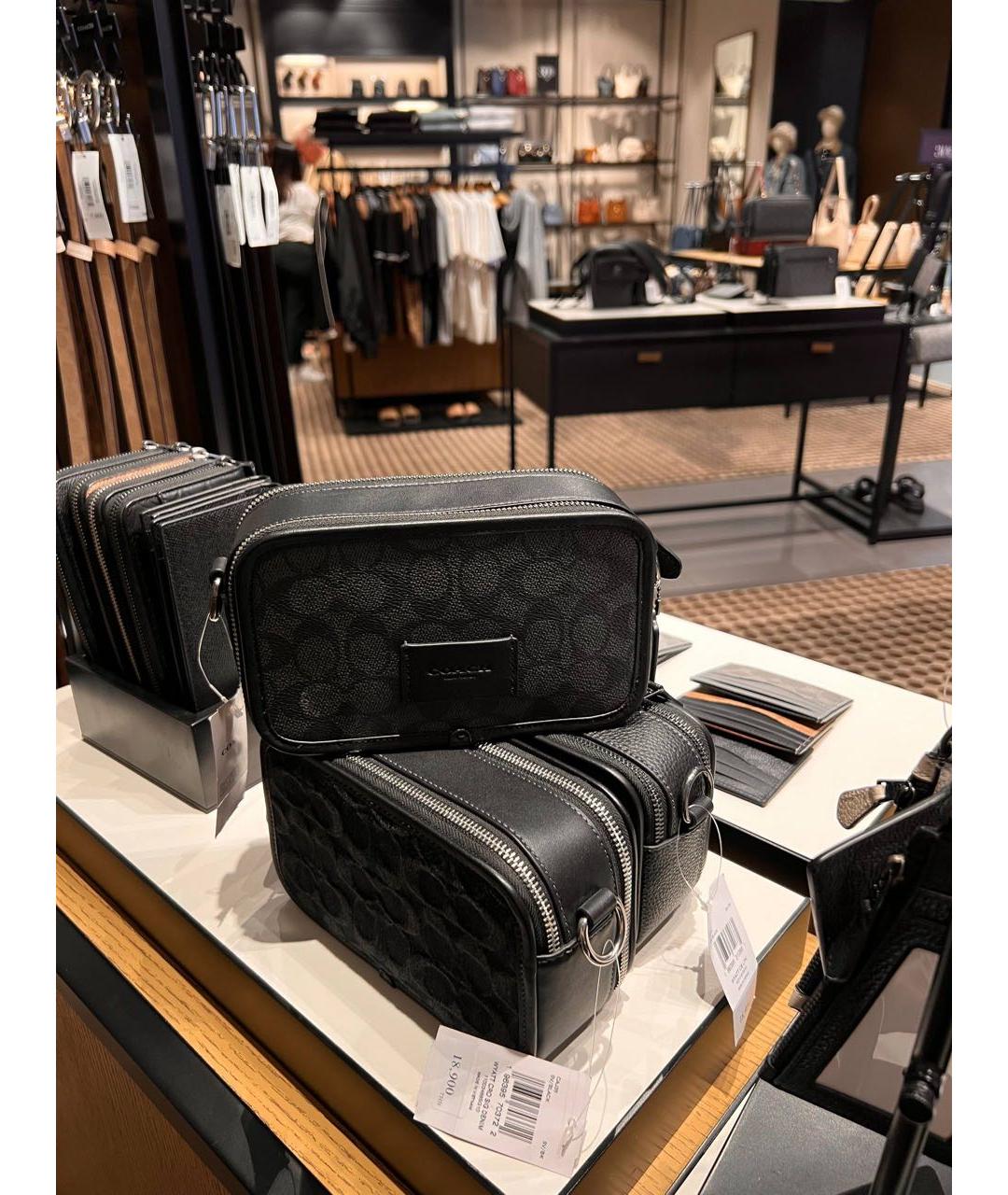 COACH Черная сумка на плечо, фото 6