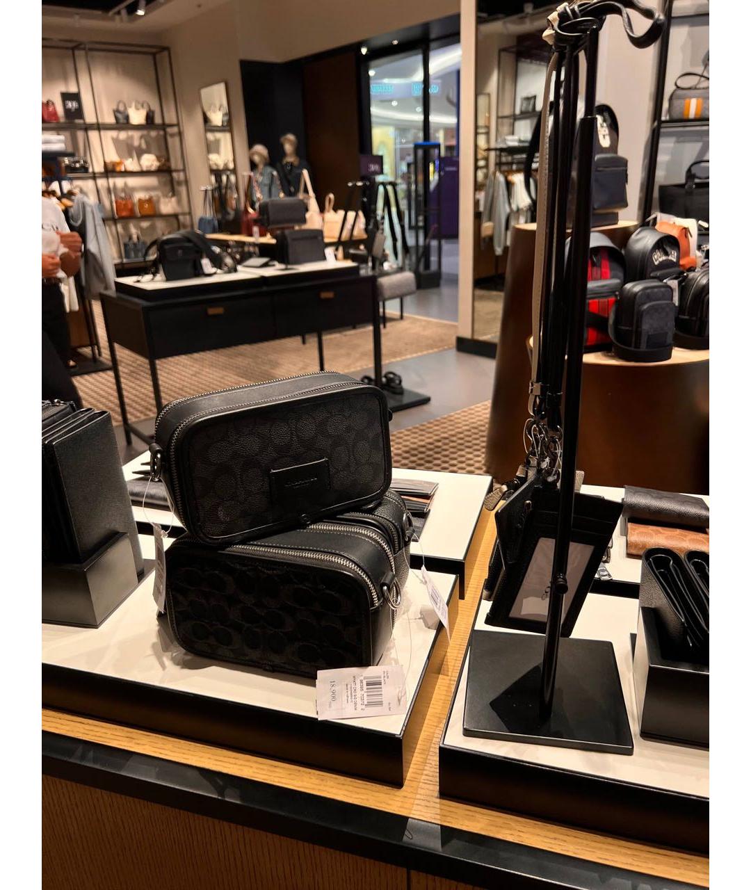 COACH Черная сумка на плечо, фото 5