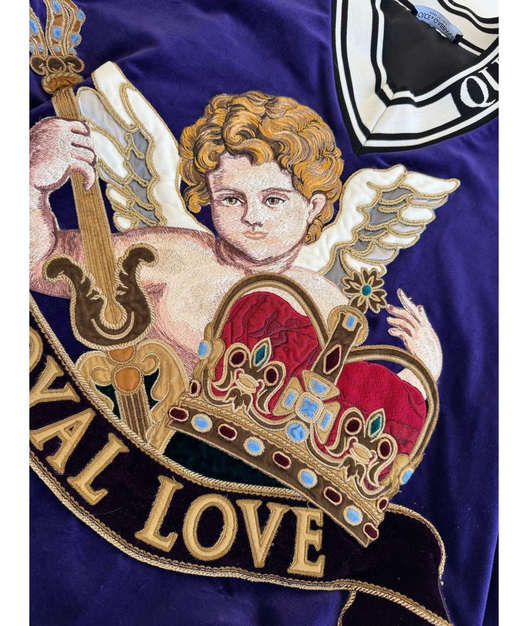 DOLCE&GABBANA Темно-синий хлопковый костюм с брюками, фото 7