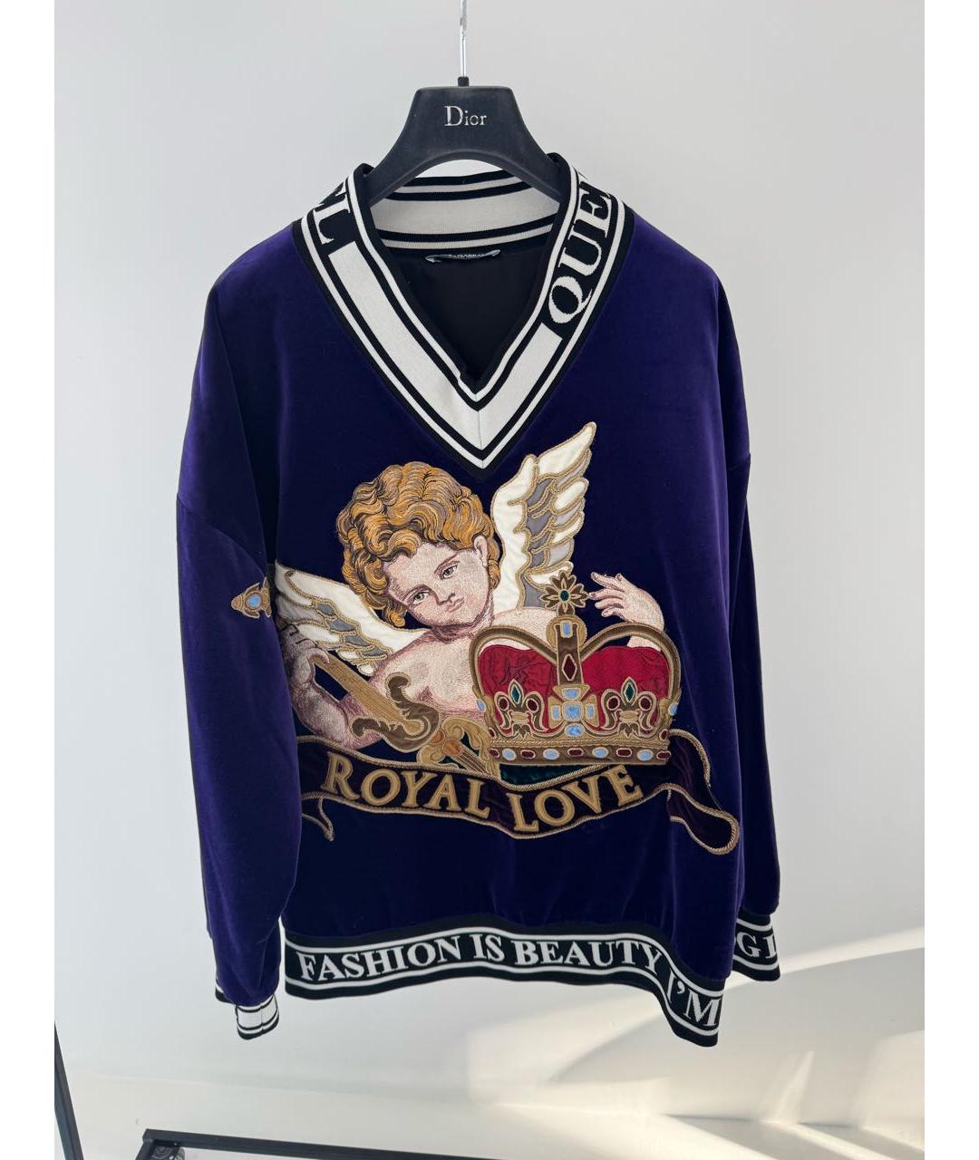 DOLCE&GABBANA Темно-синий хлопковый костюм с брюками, фото 6