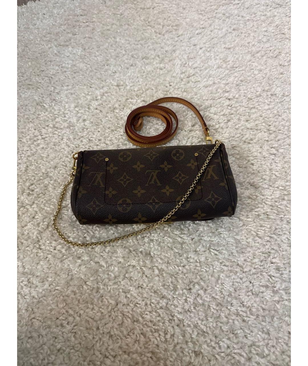 LOUIS VUITTON Коричневая сумка через плечо, фото 3