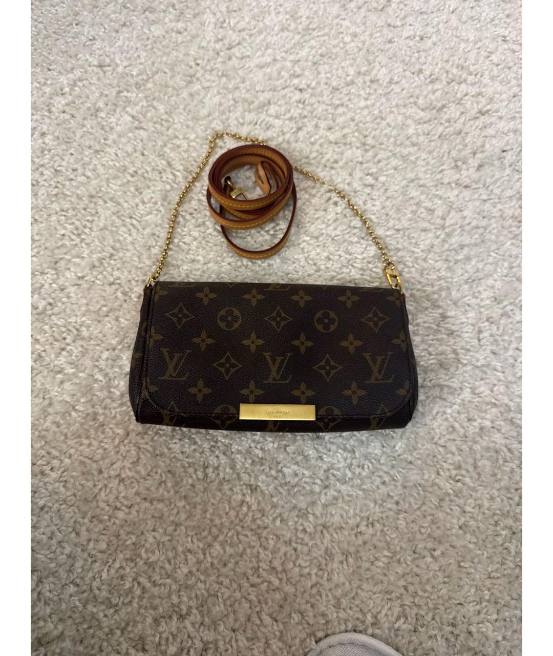 LOUIS VUITTON Коричневая сумка через плечо, фото 5