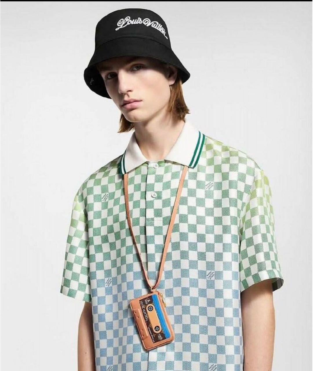 LOUIS VUITTON Коричневый кожаный кардхолдер, фото 7