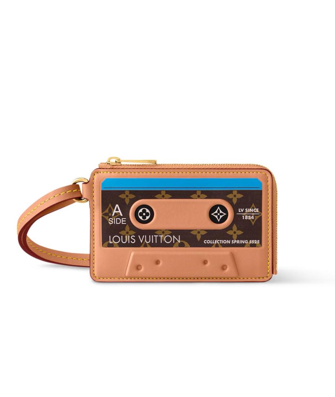 LOUIS VUITTON Коричневый кожаный кардхолдер, фото 8