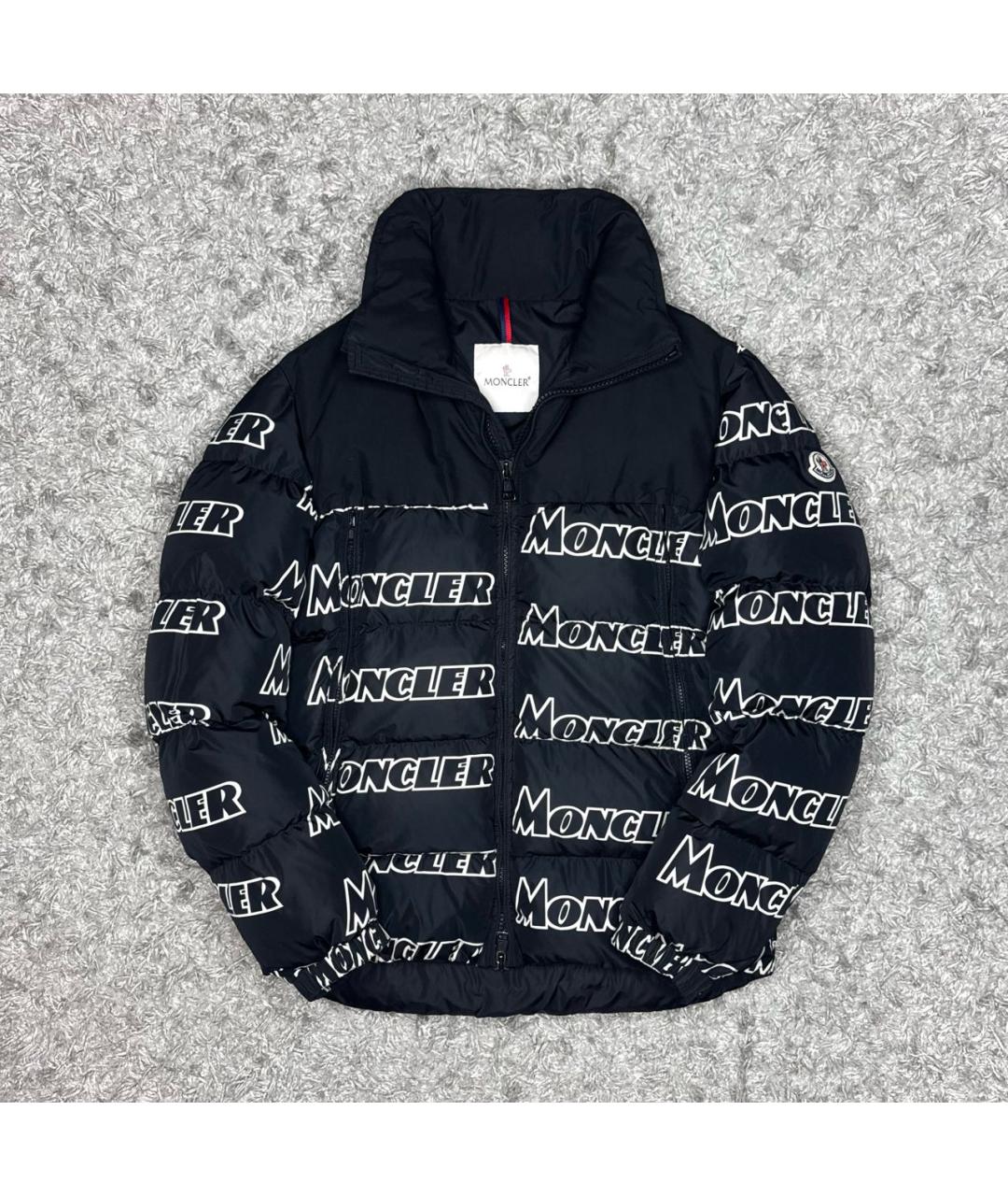MONCLER Черный пуховик, фото 9