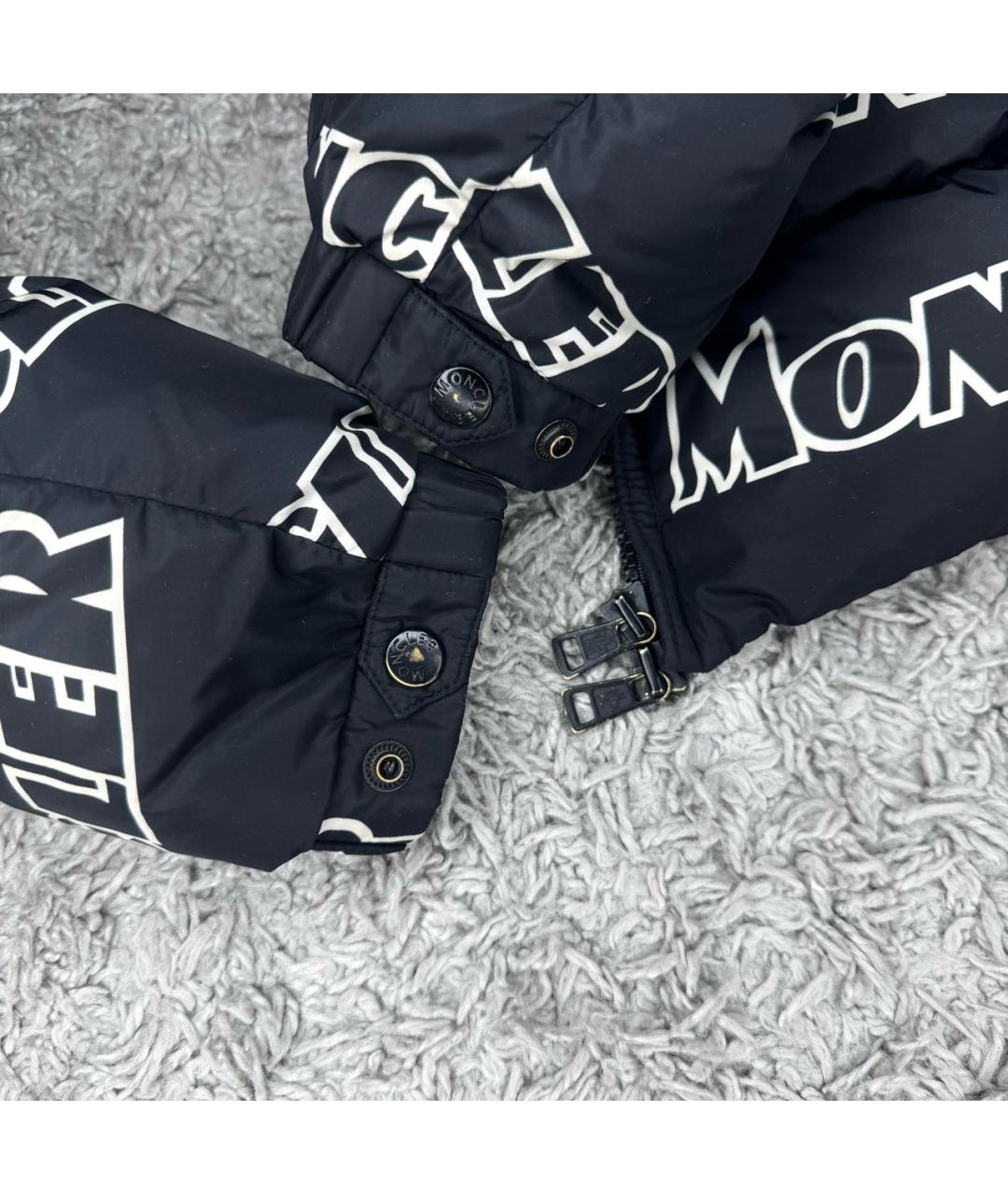 MONCLER Черный пуховик, фото 8