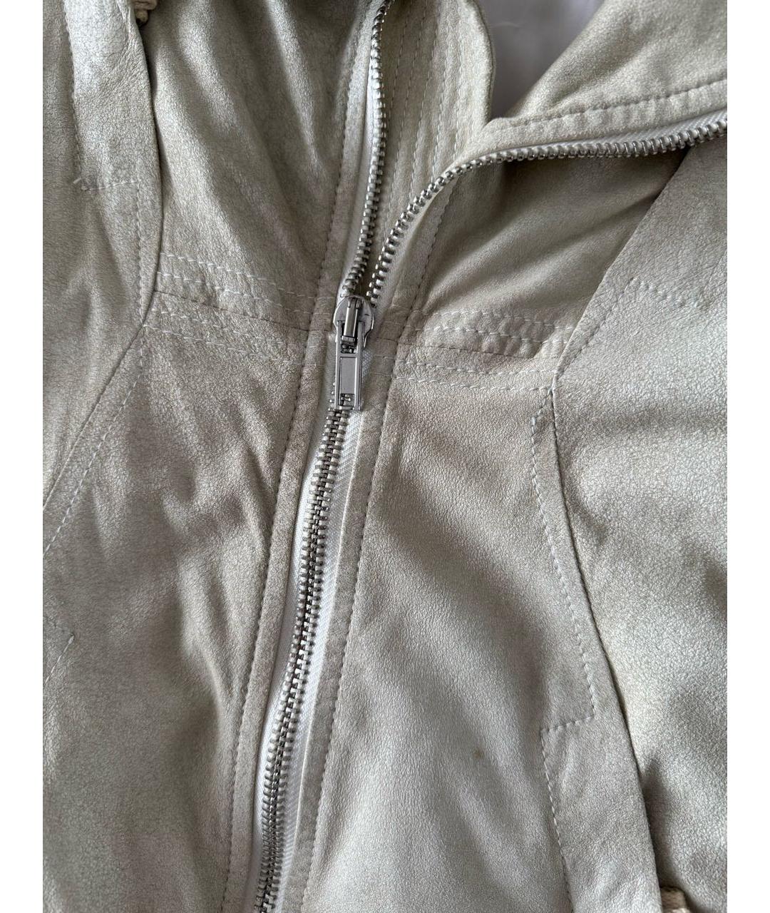 RICK OWENS Бежевая замшевая куртка, фото 4