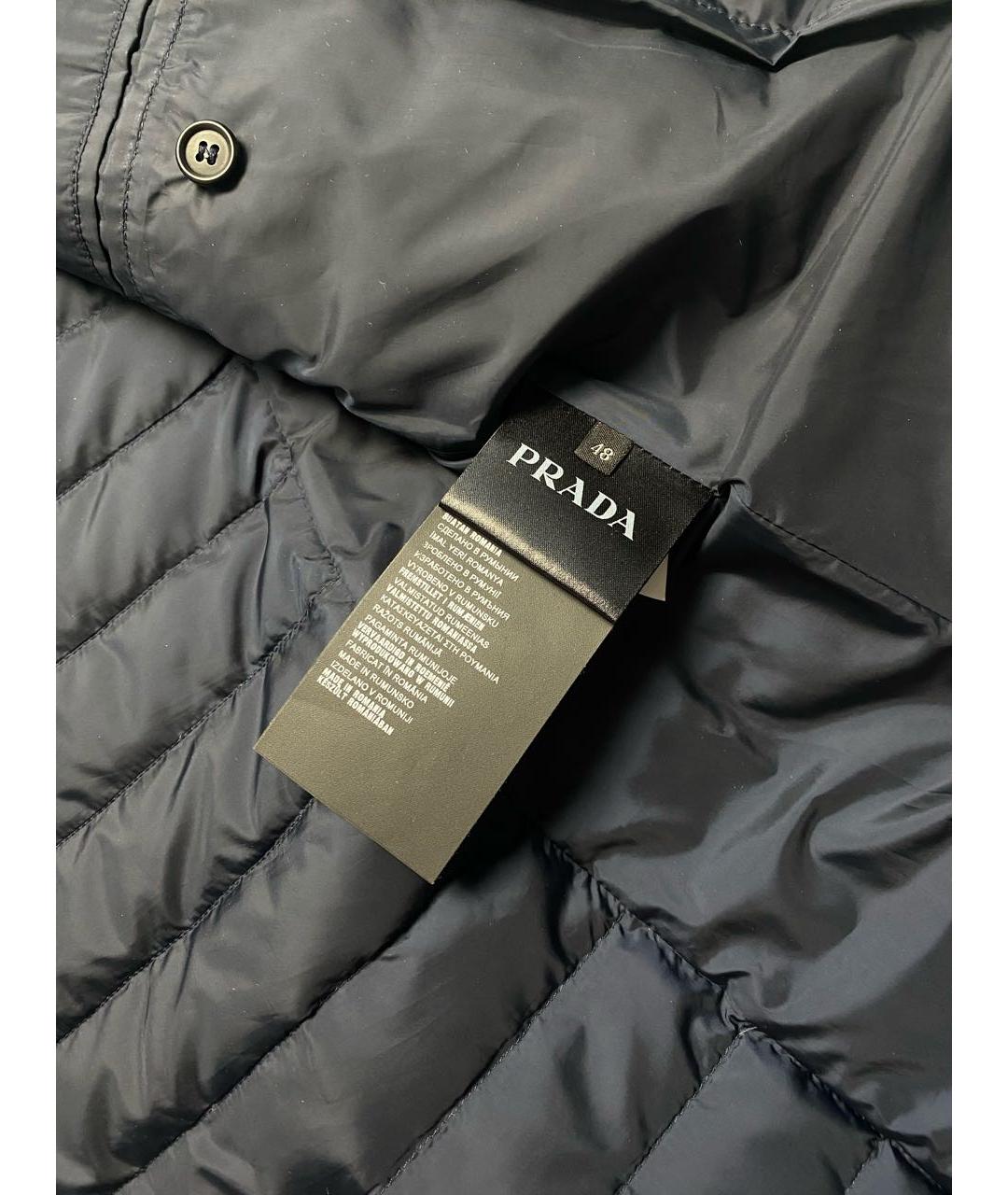 PRADA Темно-синяя хлопковая куртка, фото 6