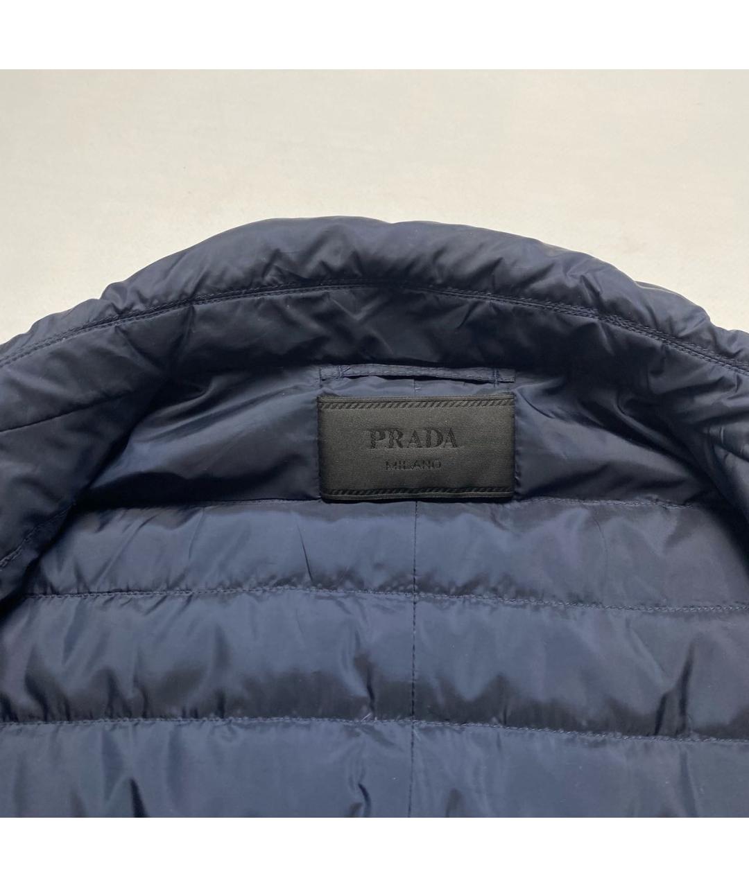 PRADA Темно-синяя хлопковая куртка, фото 5