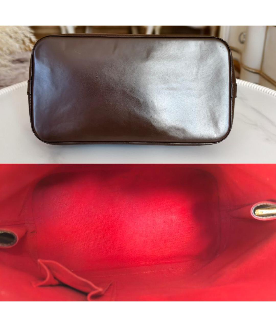 LOUIS VUITTON Коричневая сумка с короткими ручками, фото 7