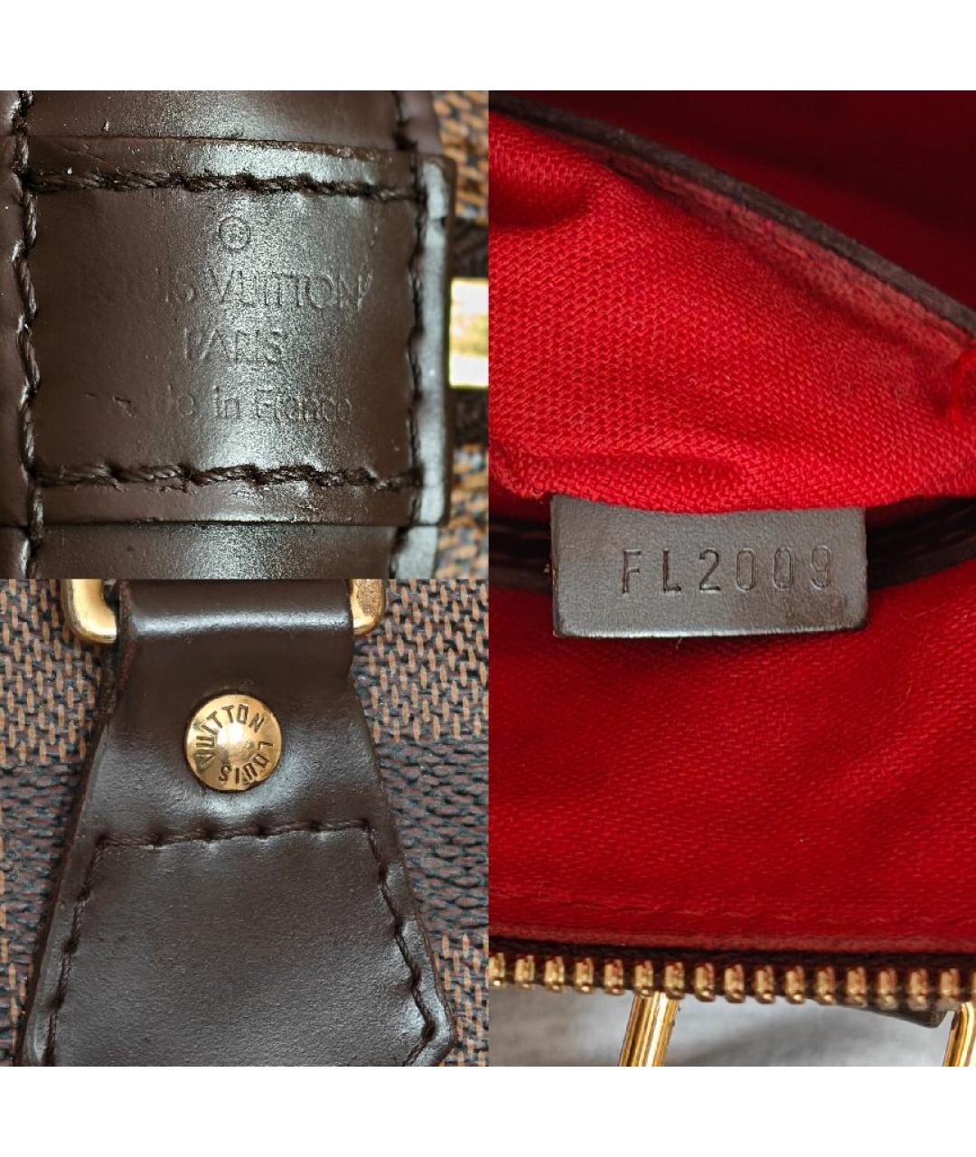 LOUIS VUITTON Коричневая сумка с короткими ручками, фото 5