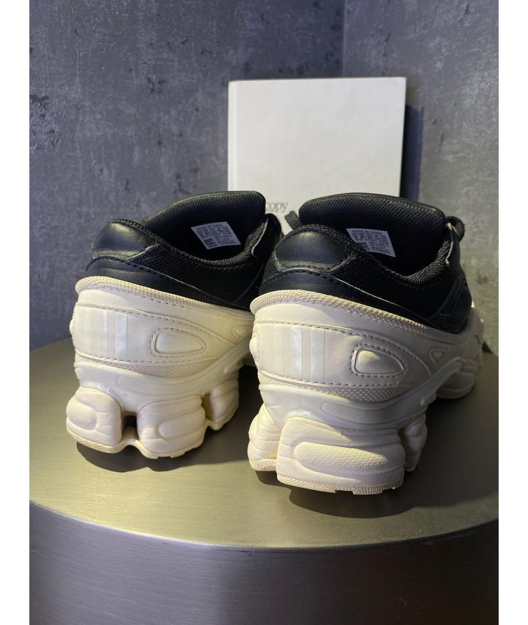 ADIDAS X RAF SIMONS Белые низкие кроссовки / кеды из экзотической кожи, фото 3