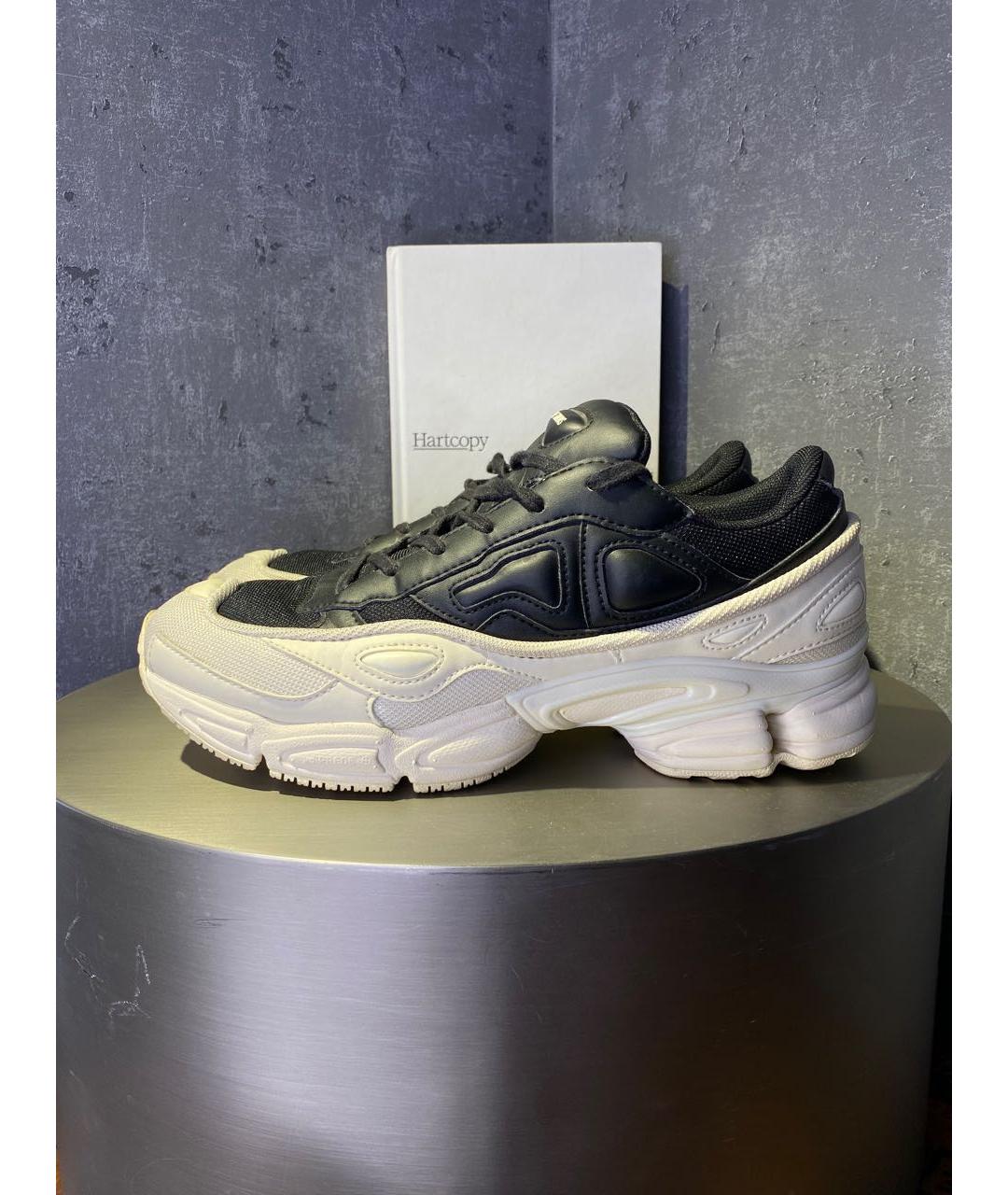 ADIDAS X RAF SIMONS Белые низкие кроссовки / кеды из экзотической кожи, фото 5