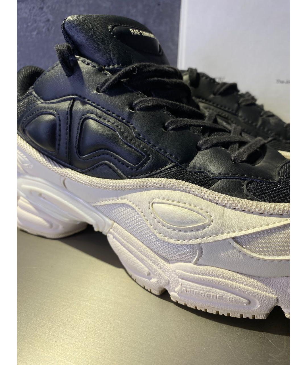 ADIDAS X RAF SIMONS Белые низкие кроссовки / кеды из экзотической кожи, фото 6