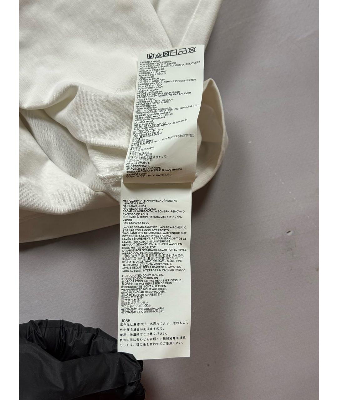MM6 MAISON MARGIELA Белая хлопковая футболка, фото 8