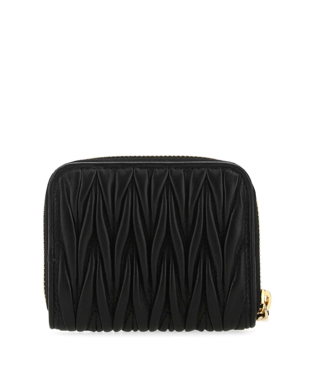 MIU MIU Черный кожаный кошелек, фото 3