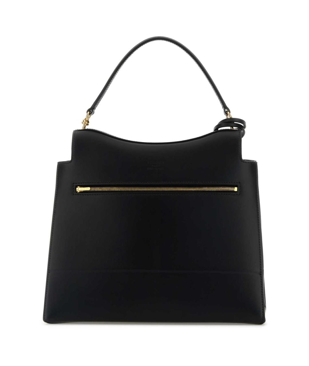 BALENCIAGA Черная кожаная сумка тоут, фото 3