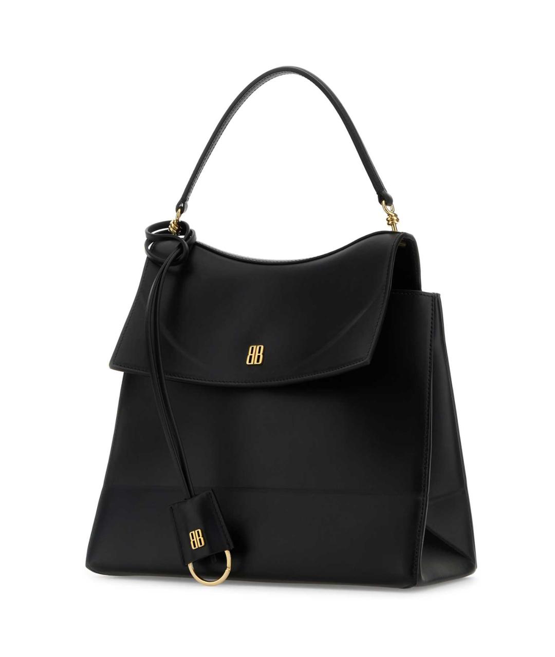 BALENCIAGA Черная кожаная сумка тоут, фото 2