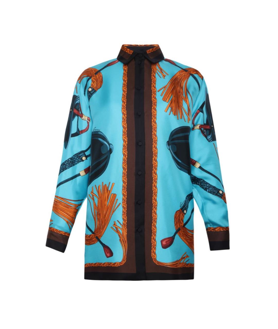 GUCCI Мульти шелковый костюм с брюками, фото 2