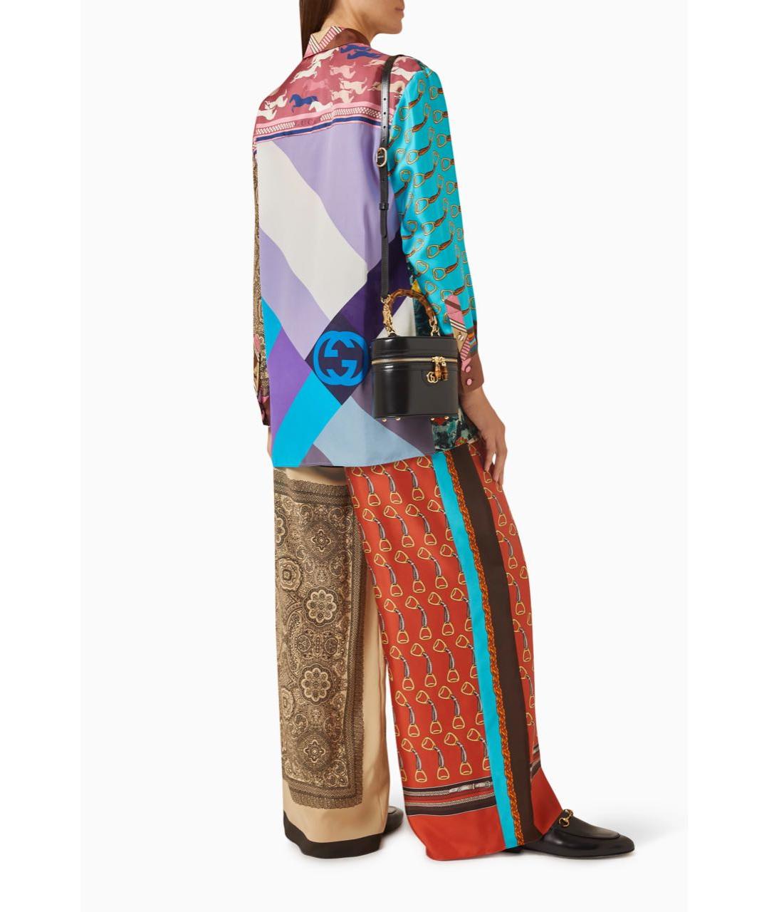 GUCCI Мульти шелковый костюм с брюками, фото 6