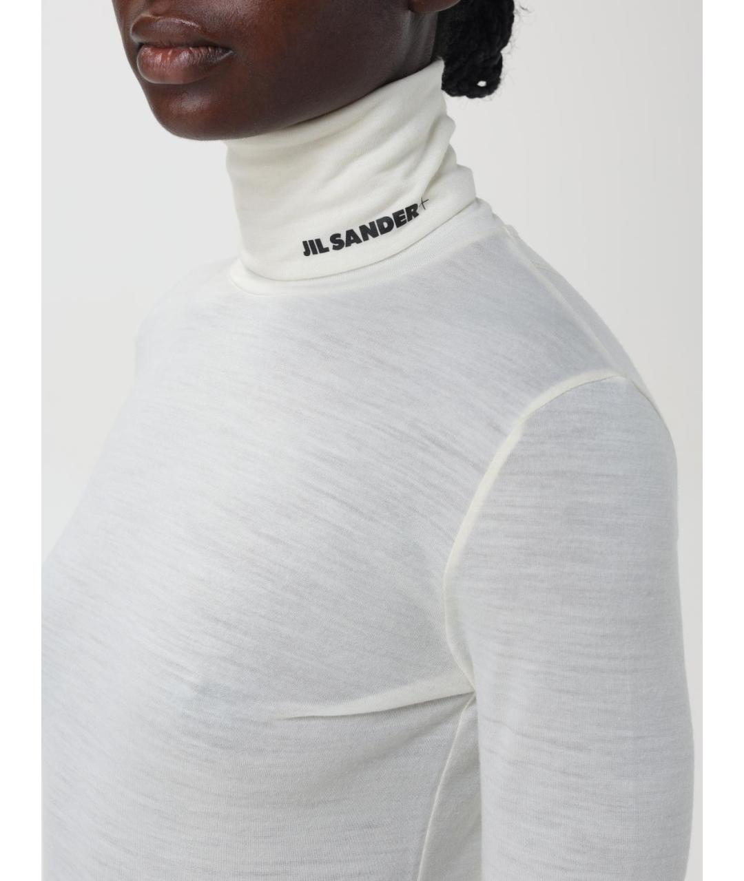 JIL SANDER Белая водолазка, фото 3
