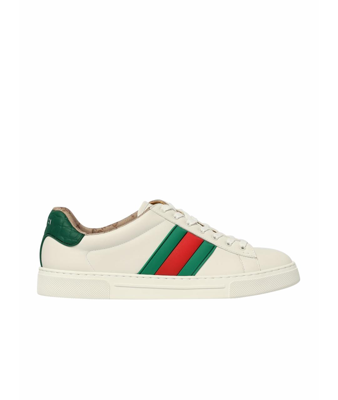 GUCCI Бежевые низкие кроссовки / кеды, фото 1