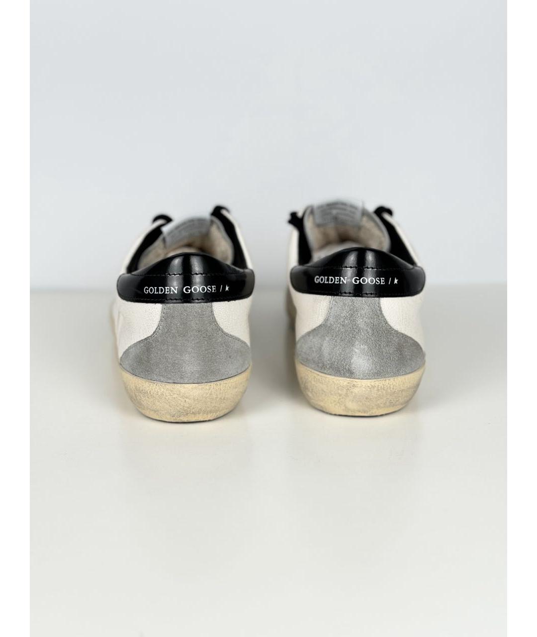 GOLDEN GOOSE DELUXE BRAND Белые кожаные низкие кроссовки / кеды, фото 2