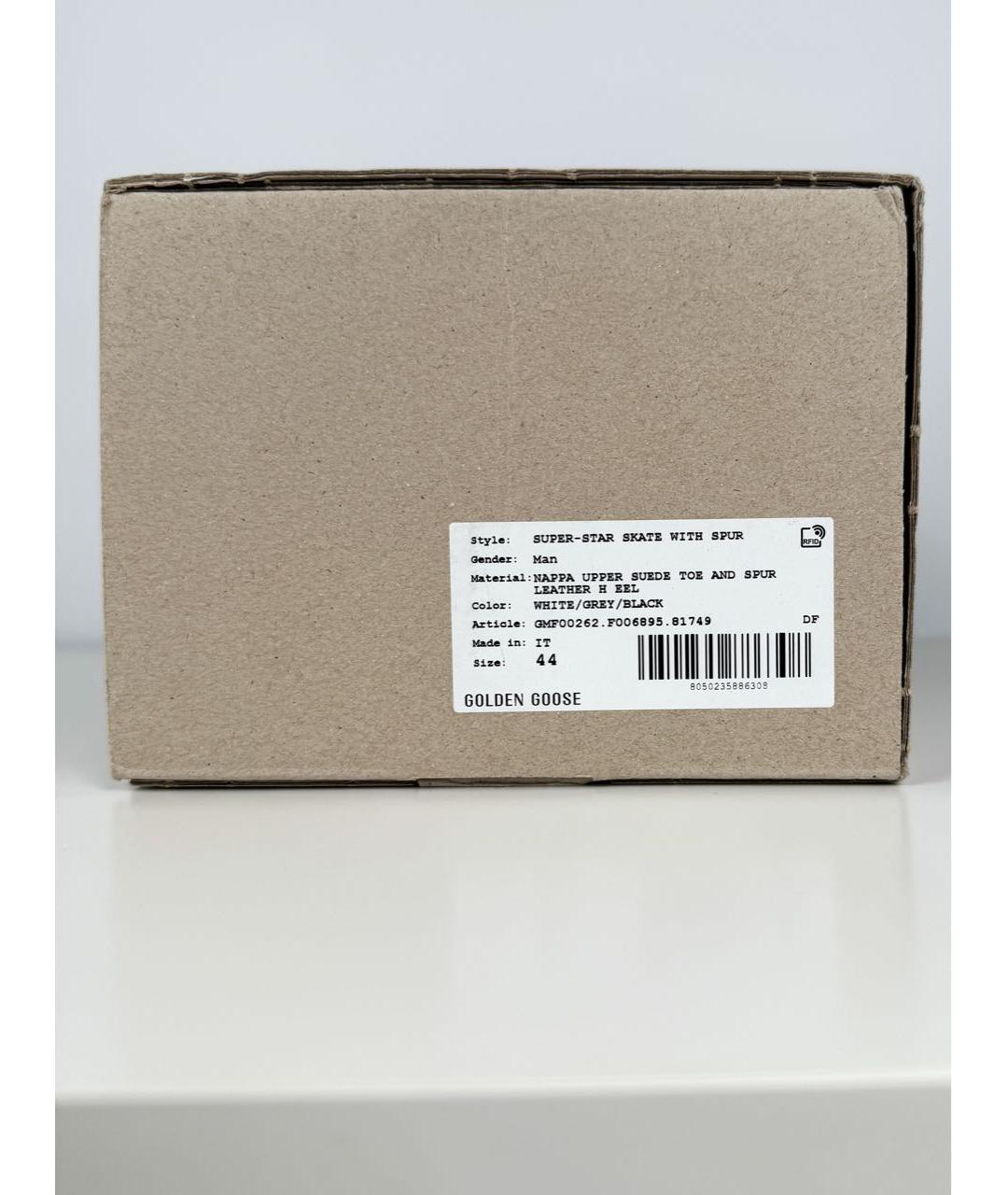 GOLDEN GOOSE DELUXE BRAND Белые кожаные низкие кроссовки / кеды, фото 8