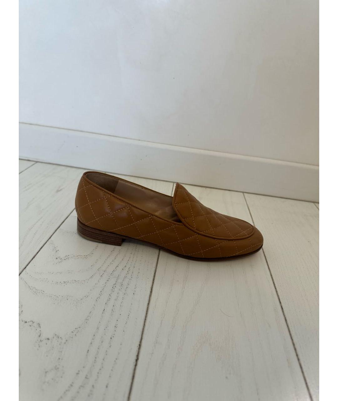 GIANVITO ROSSI Коричневые кожаные лоферы, фото 9