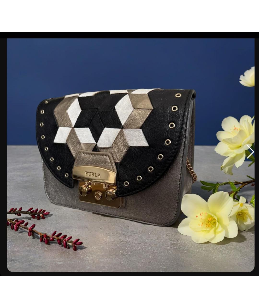 FURLA Мульти кожаная сумка через плечо, фото 5