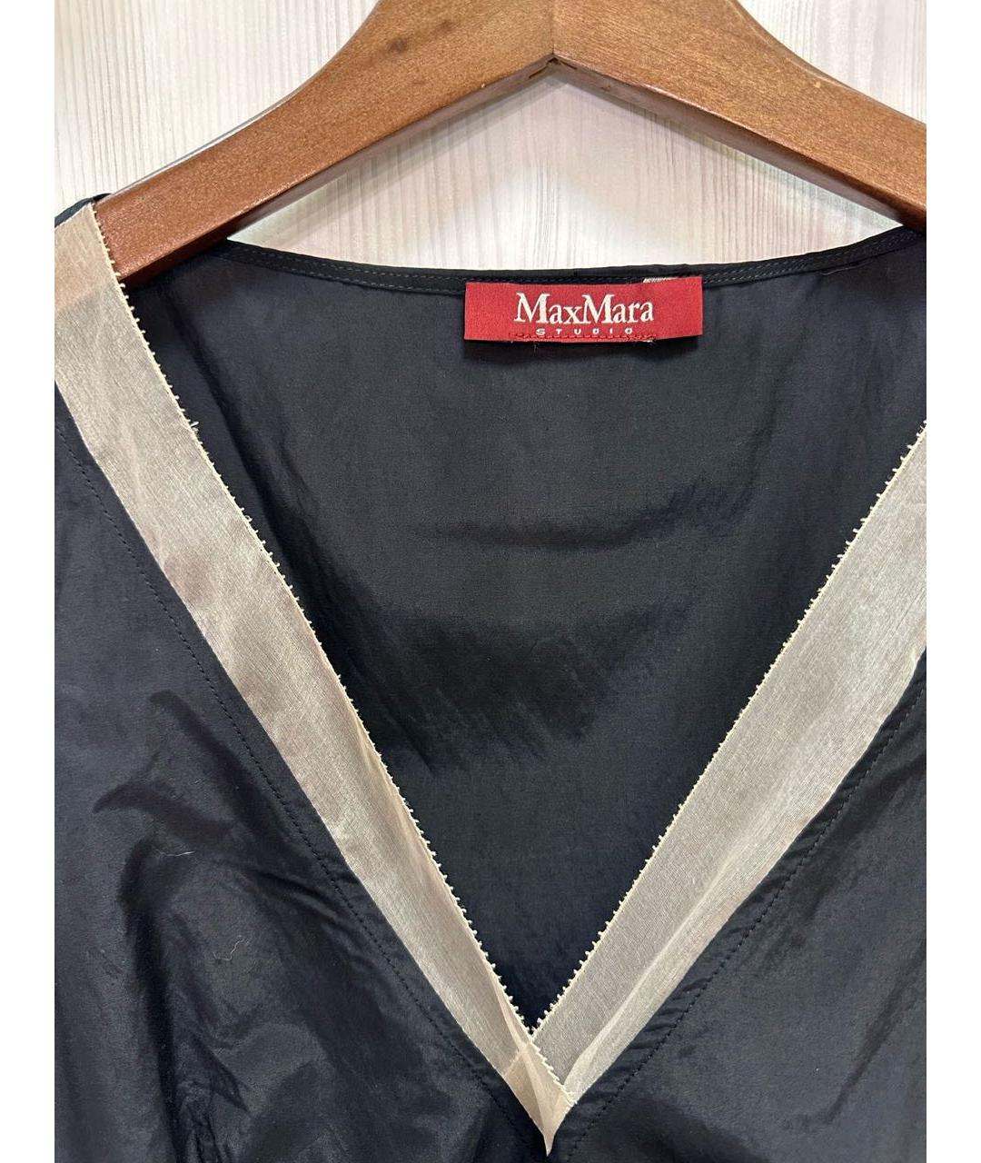 MAX MARA STUDIO Черное повседневное платье, фото 2