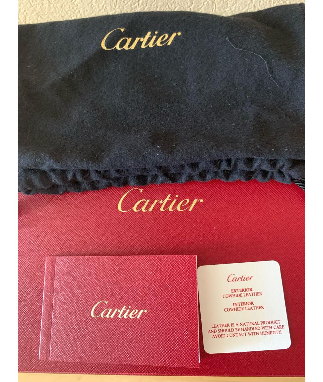 CARTIER Черный ремень из лакированной кожи, фото 4
