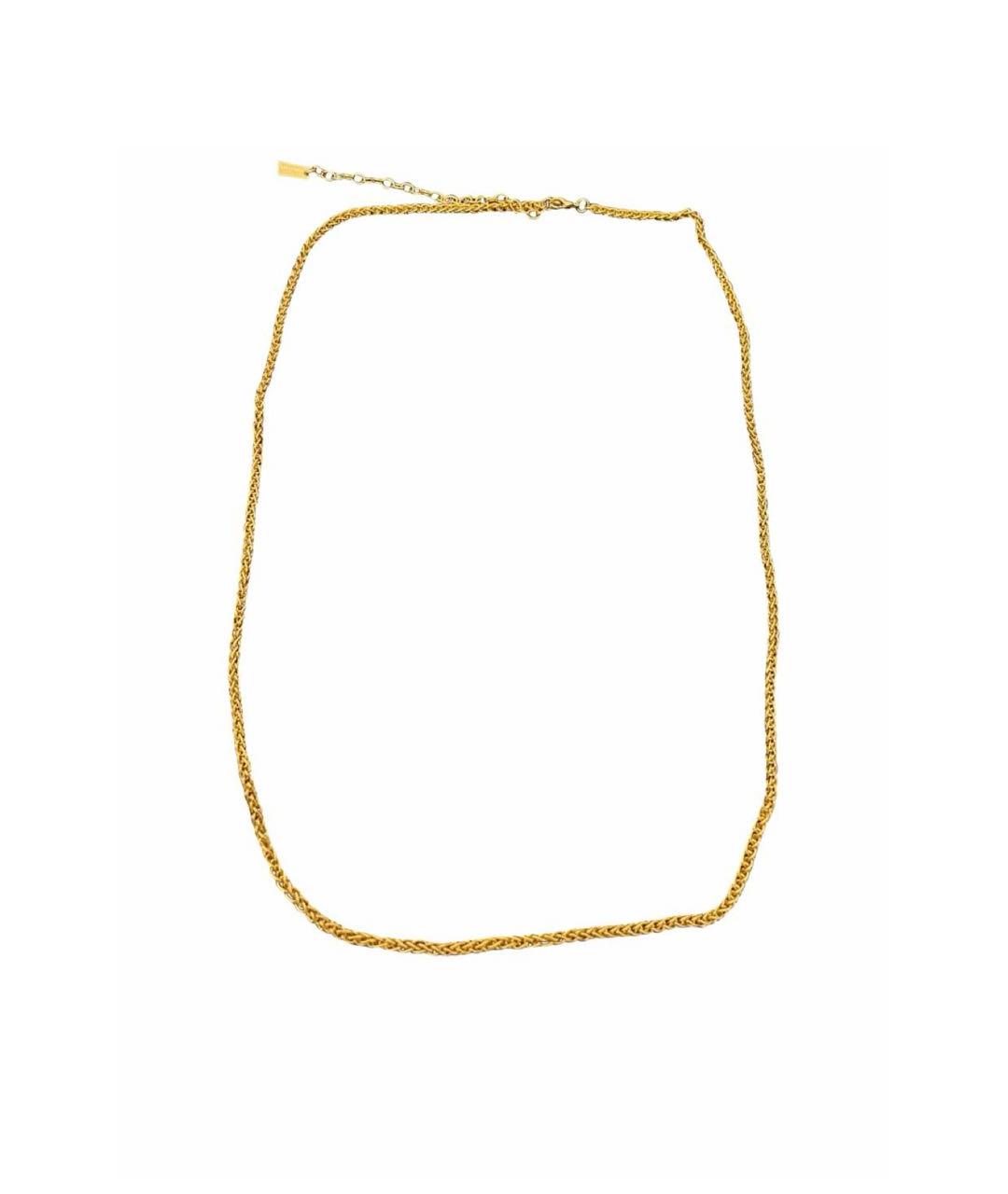 SAINT LAURENT Золотая металлическая цепочка, фото 1