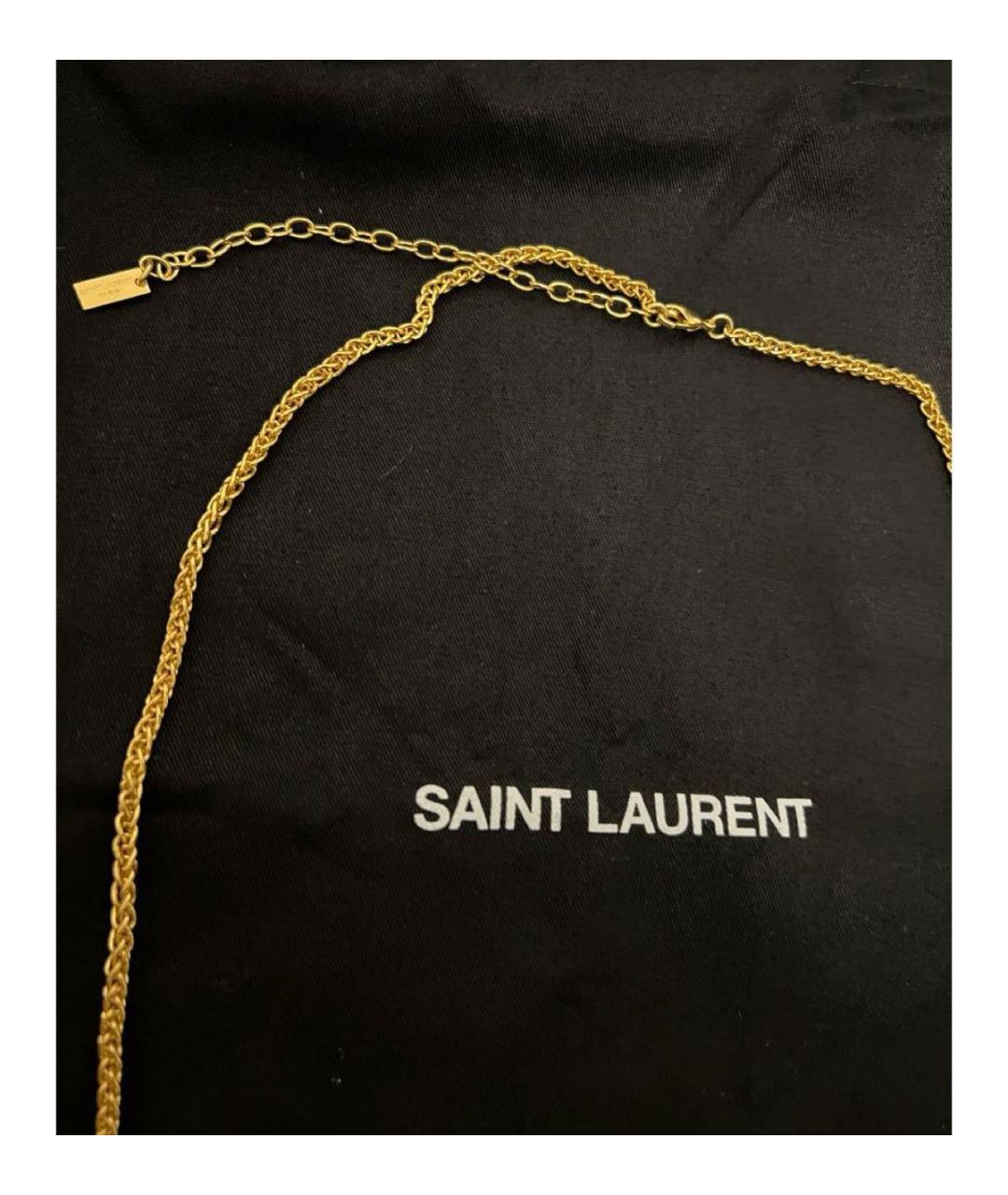 SAINT LAURENT Золотая металлическая цепочка, фото 4