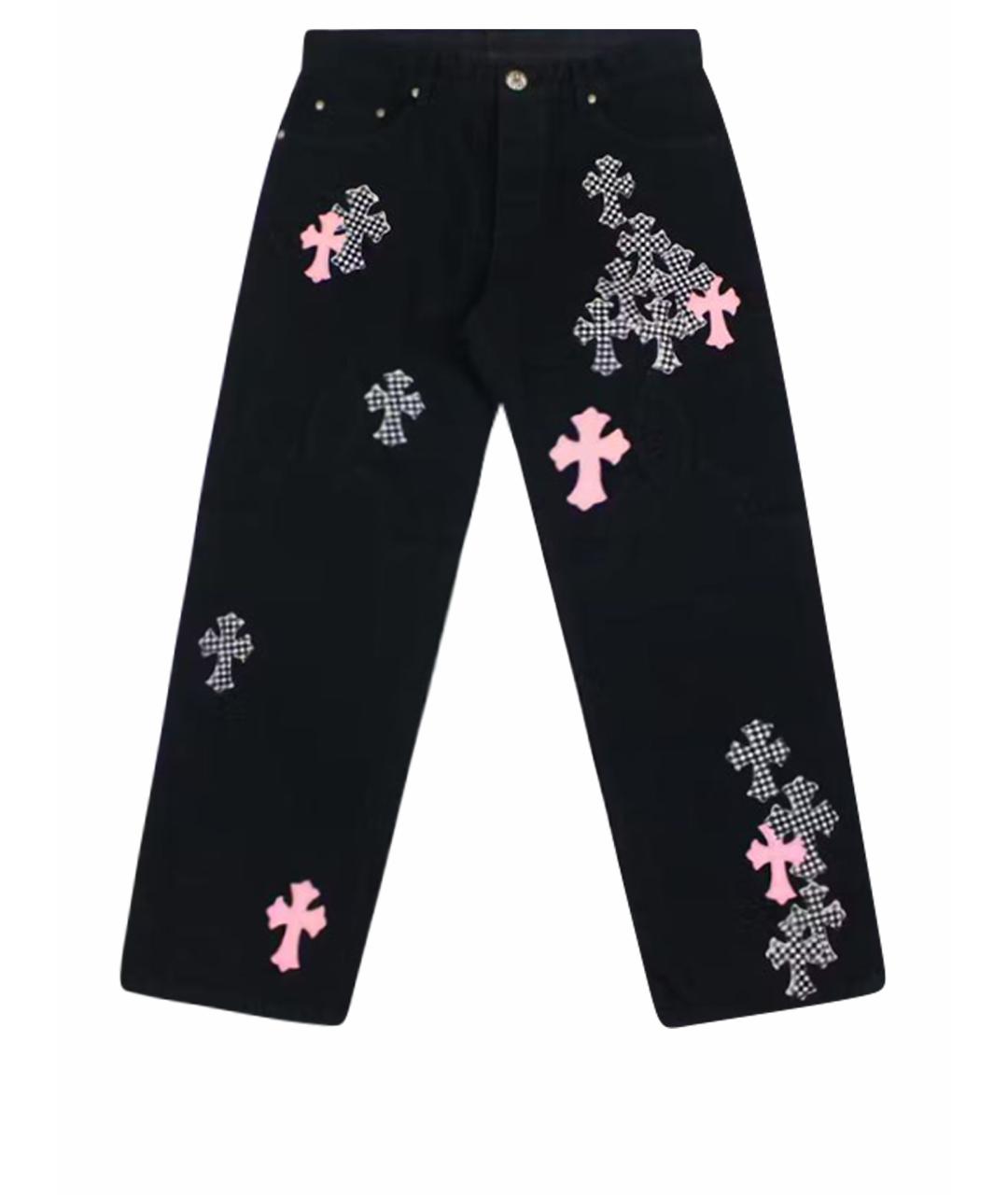 CHROME HEARTS Черные прямые джинсы, фото 1
