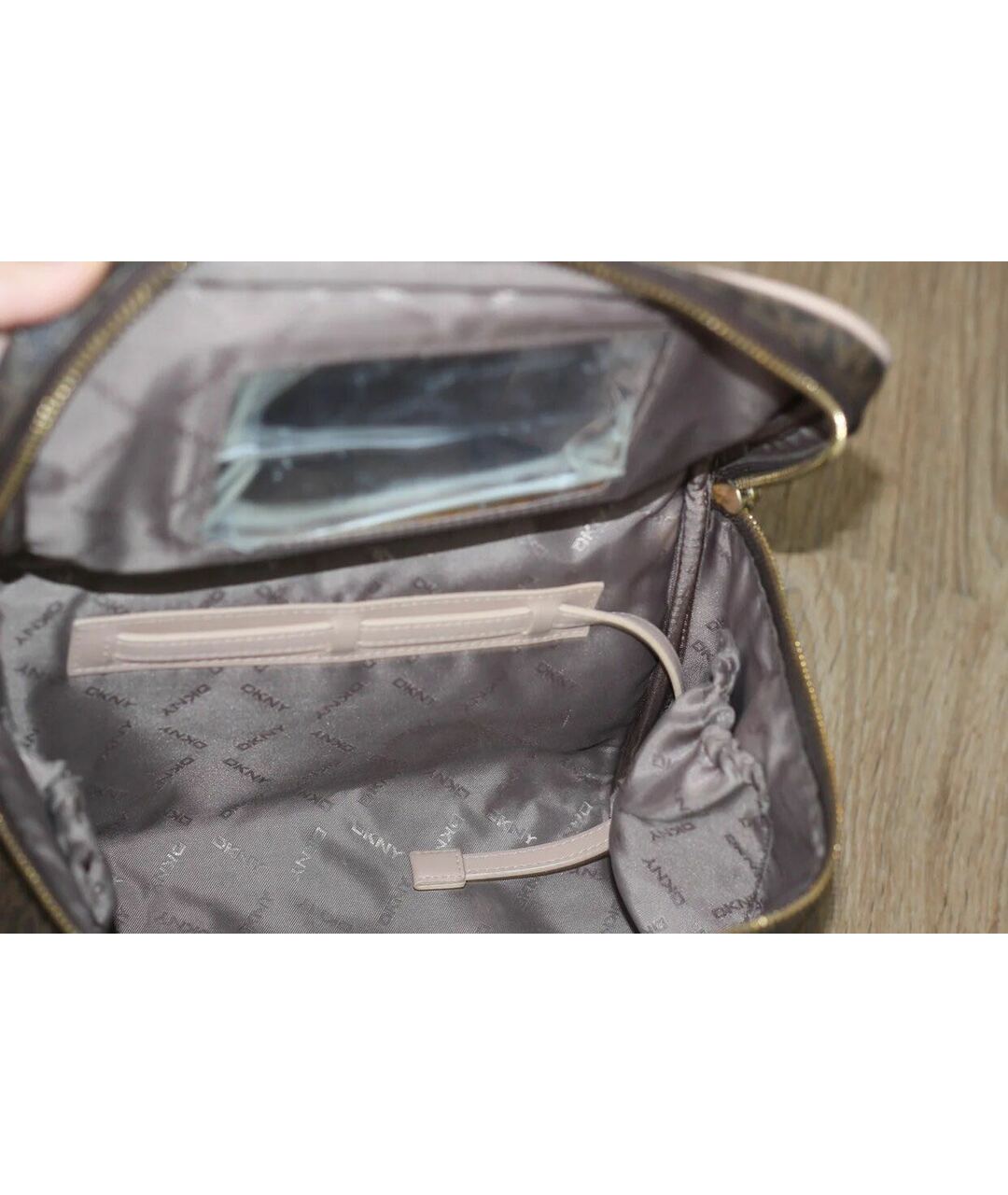 DKNY Коричневая сумка тоут из искусственной кожи, фото 3