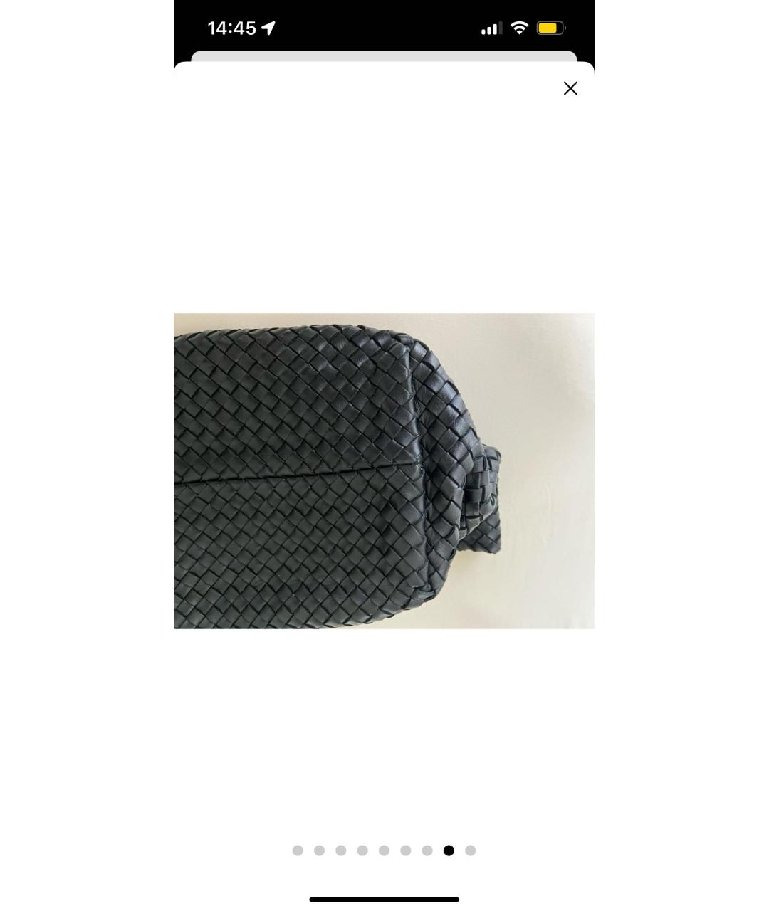 BOTTEGA VENETA Черная кожаная сумка тоут, фото 3
