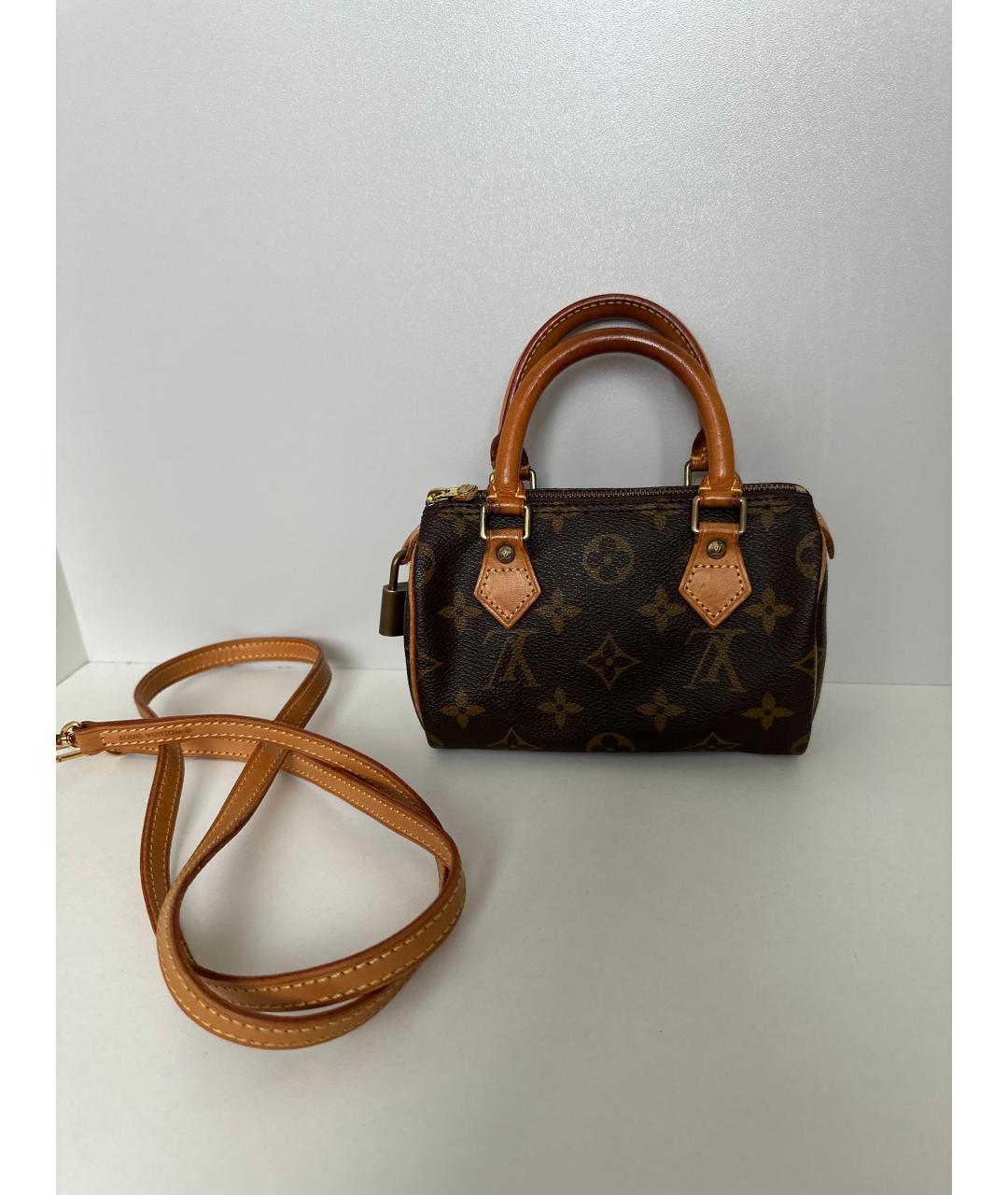 LOUIS VUITTON Коричневая сумка с короткими ручками, фото 3