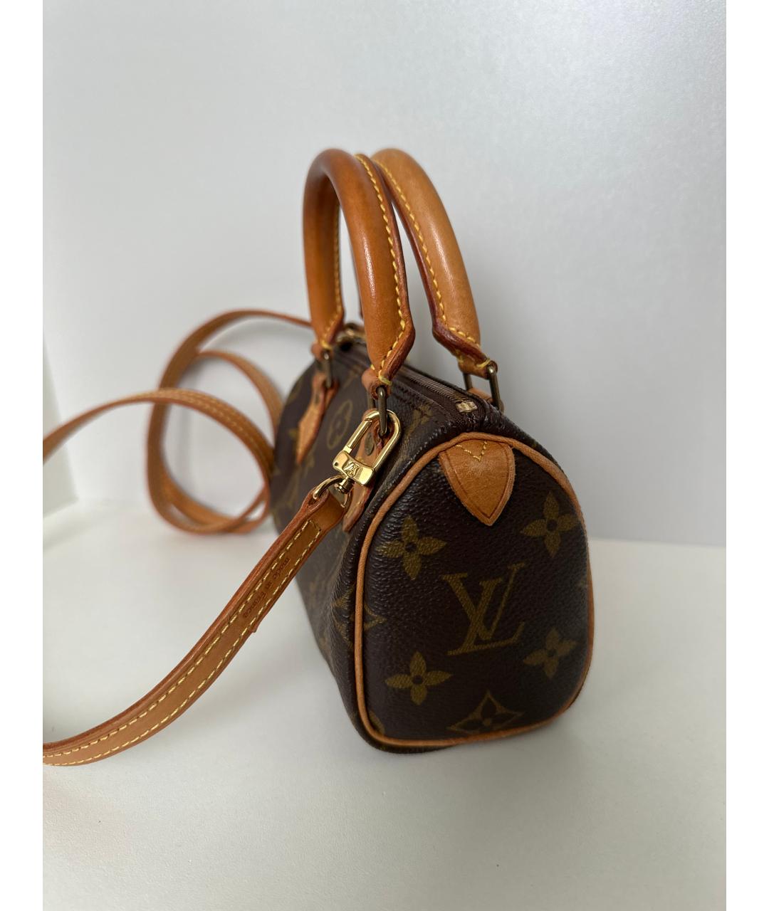 LOUIS VUITTON Коричневая сумка с короткими ручками, фото 2