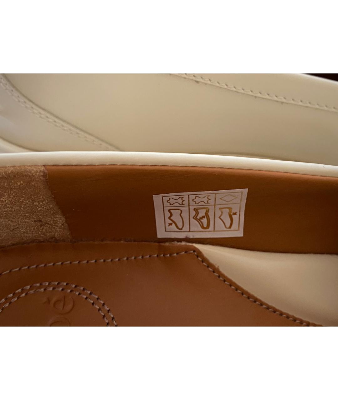 CHLOE Бежевые лоферы из лакированной кожи, фото 6