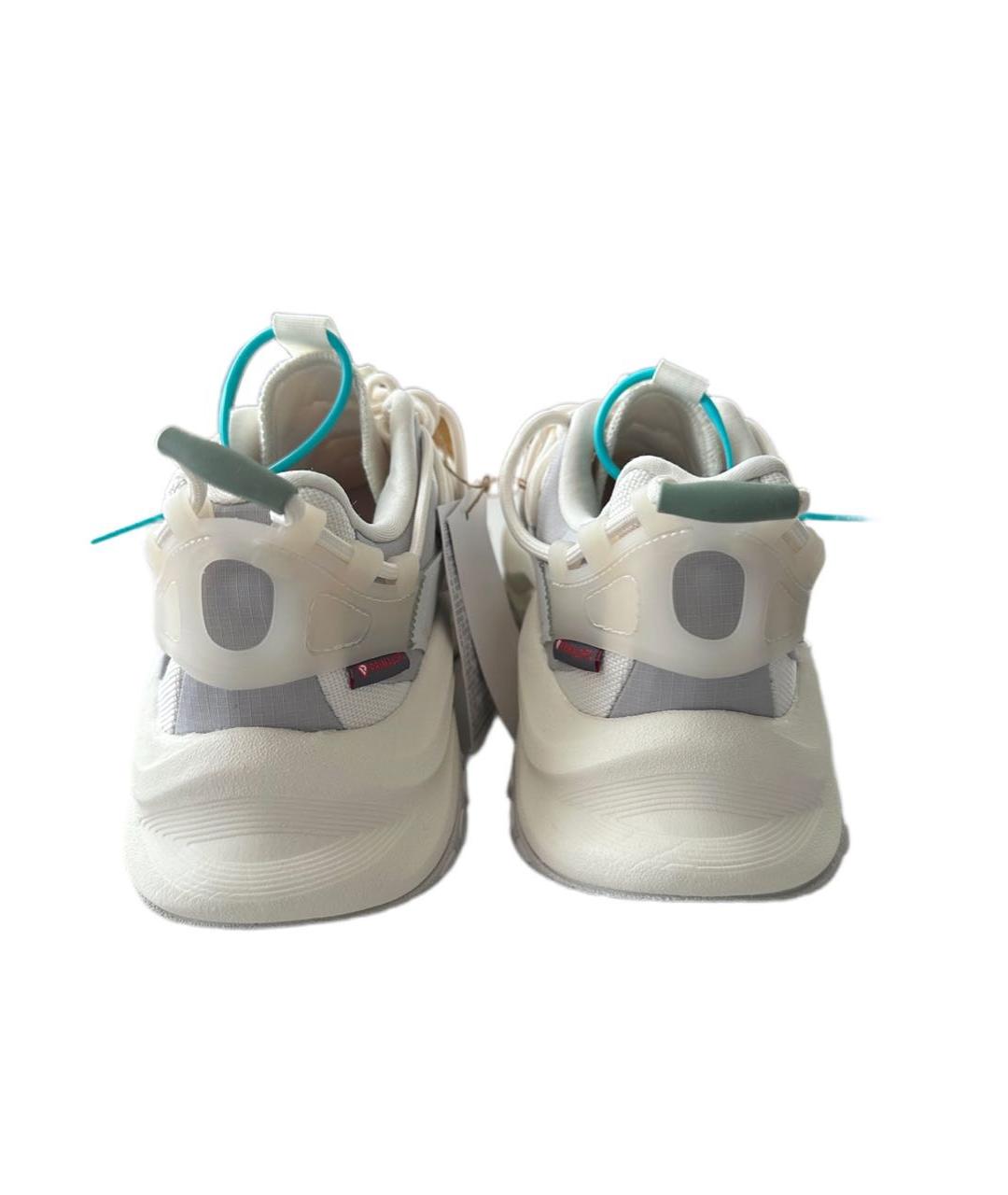 ADIDAS Белые текстильные кроссовки, фото 4