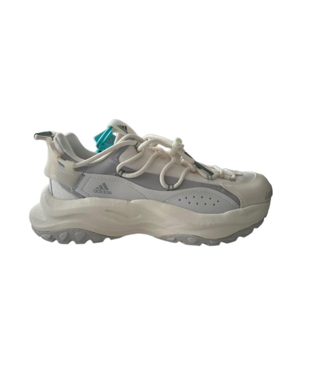 ADIDAS Белые текстильные кроссовки, фото 1