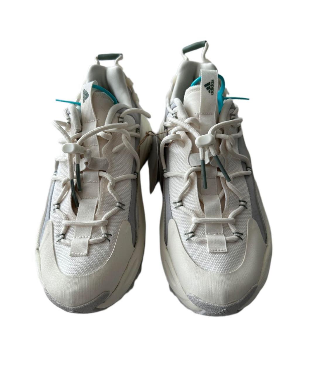 ADIDAS Белые текстильные кроссовки, фото 2