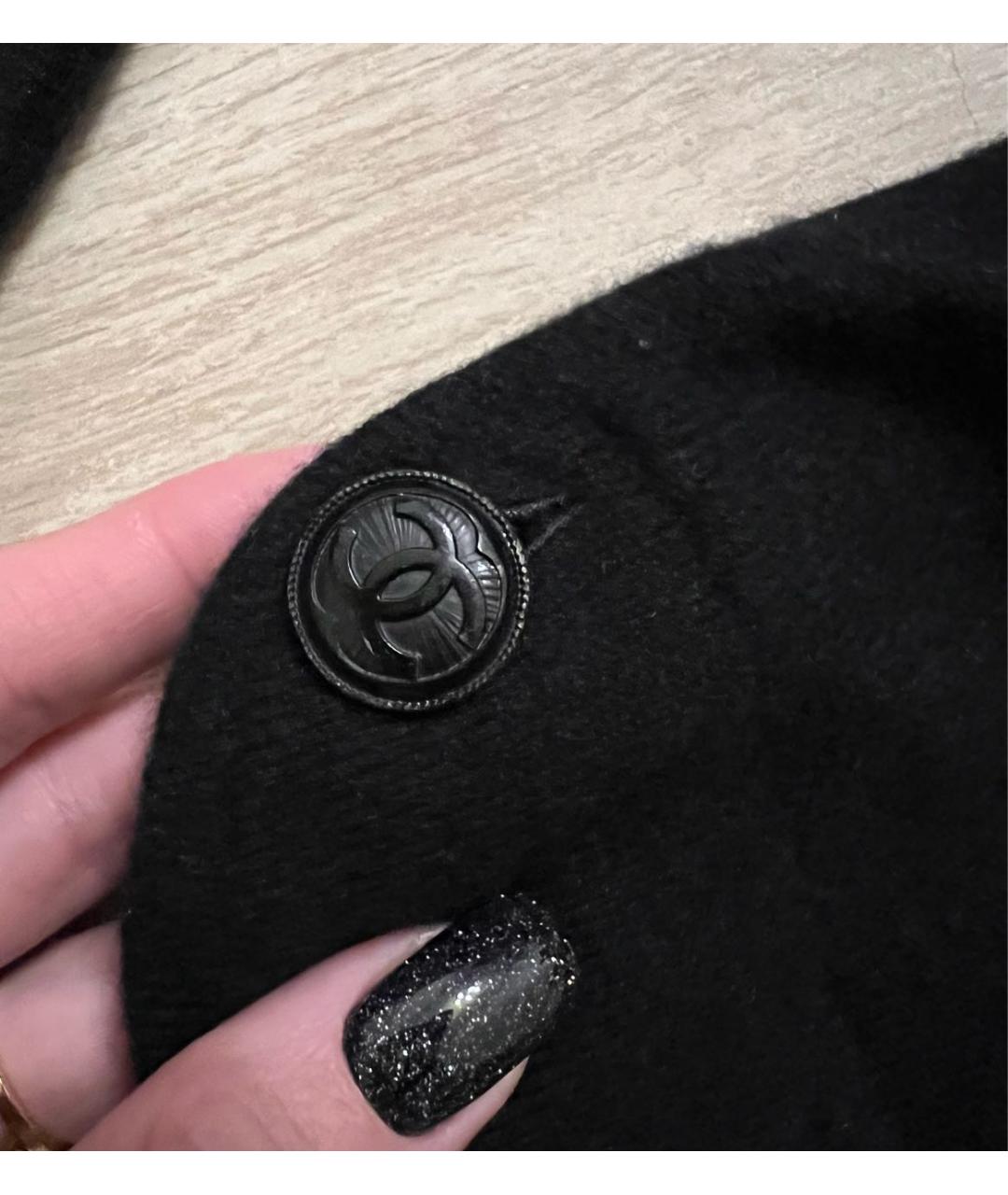CHANEL Черные кашемировые прямые брюки, фото 4